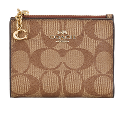 Coach Bifold Wallet, Canvas, Beige, MII, 3*